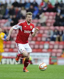 Bristol City V Preston North End Prints: Wade Elliott in Action: Bristol City vs Preston North End, Sky Bet League One, 05-04-2014