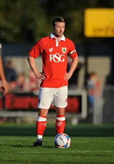 Weston V Bristol City Prints: Wade Elliott in Action: Bristol City's Pre-Season Battle at Weston-super-Mare, 2014