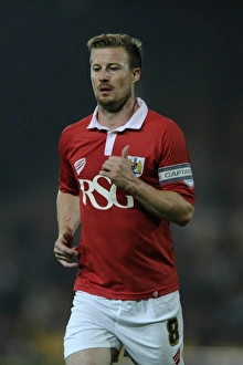 Framed Print : Wade Elliott in Action: Port Vale vs. Bristol City, Sky Bet League One, 2014