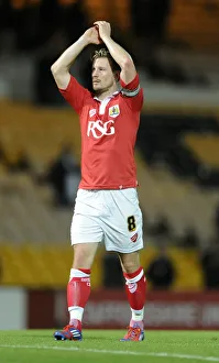 Framed Print : Wade Elliott in Action: Port Vale vs. Bristol City, Sky Bet League One, 2014