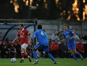 Weston V Bristol City Prints: Wade Elliott in Action: Pre-Season Friendly - Weston Super Mare vs. Bristol City (2014)