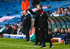 Leeds V Bristol City Prints: Wade Elliott Shouts Instructions as Bristol City Face Leeds United