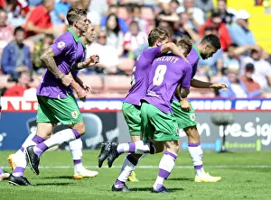 12 15 Prints: Wade Elliott's Stunner: Bristol City's Euphoric Start to League One Season vs Sheffield United