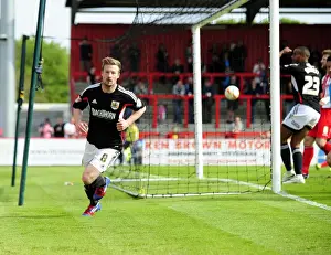 Stevenage V Bristol City Prints: Wade Elliott's Thrilling Goal: Bristol City's Triumph Over Stevenage (April 2014)