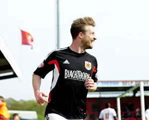 Stevenage V Bristol City Prints: Wade Elliott's Thrilling Goal: A Memorable Victory for Bristol City (April 2014)