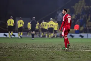 Watford Scores: Moment of Disappointment for Nicky Maynard of Bristol City in Championship Match, 22nd February 2011