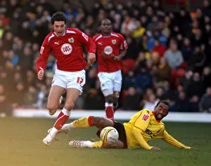Framed Print : Watford vs. Bristol City: A Football Rivalry - Season 08-09 Framed Print : Watford vs. Bristol City: A Football Rivalry - Season 08-09