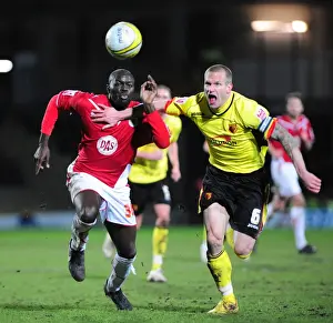 Framed Print : Watford vs. Bristol City: A Football Rivalry - Season 09-10 Framed Print : Watford vs. Bristol City: A Football Rivalry - Season 09-10
