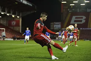 Bristol City U21s Prints: Wes Burns in Action: FA Youth Cup Third Round - Bristol City U18 vs Ipswich Town U18