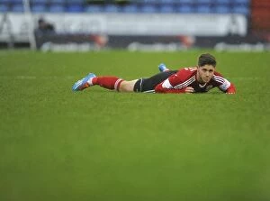 Images Dated 8th February 2014: Wes Burns in Action: Oldham Athletic vs. Bristol City, Sky Bet League One (February 8, 2014)