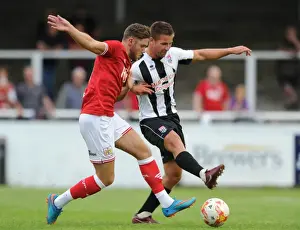 Pre Season Prints: Wes Burns vs Dan Ball: Intense Rivalry in the Pre-Season Friendly at Twerton Park