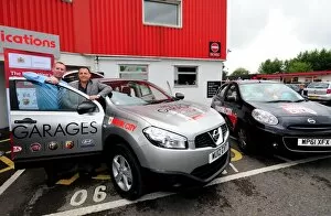 Images Dated 3rd August 2012: Wessex Garages Hands Over New Media Car to Bristol City FC's Adam Baker at Pre-Season Open Day