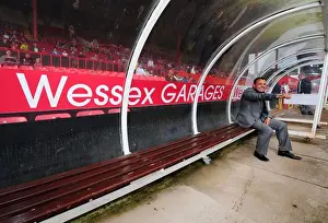 Framed Print : Wessex Garages Unveil Newly Branded Dugouts at Ashton Gate Stadium