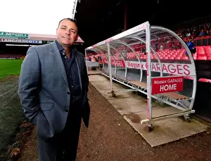 Framed Print : Wessex Garages Unveils Newly Branded Dugouts at Ashton Gate Stadium during Bristol City Football Club Open Day Framed Print : Wessex Garages Unveils Newly Branded Dugouts at Ashton Gate Stadium during Bristol City Football Club Open Day