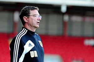 Images Dated 22nd August 2012: Willie McStay Coaches: Bristol City U21s vs Colchester United U21s at Ashton Gate