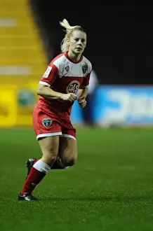 BAWFC V FC Barcelona Prints: Women's Champions League: A Showdown between Bristol Academy FC and FC Barcelona at Ashton Gate