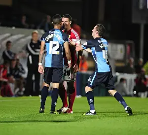 Wycombe Wanderers V Bristol City Prints: Wycombe Wanderers vs. Bristol City: Johnstone's Paint Trophy Clash at Adams Park (October 8)