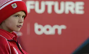 Bristol City V Crawley Town Prints: A Young Ball Boy Focuses Intently During Bristol City vs Crawley Town Match