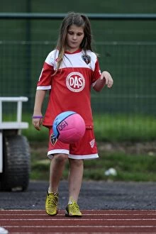 Images Dated 20th September 2014: Young Bristol Academy Fan's Excitement at FA WSL Match: BAWFC vs Arsenal Ladies