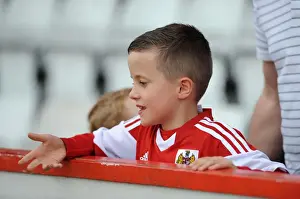 Stevenage V Bristol City Prints: Young Bristol City Fan's Excitement at Stevenage Match, April 2014