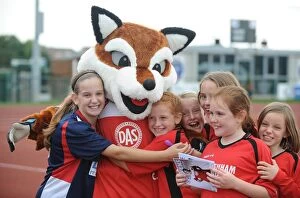 Fans Collection: Young Fans Cheer on Thrilling WSL Match: Bristol Academy Women vs Manchester City Women