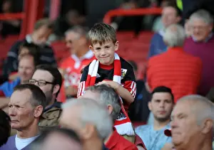 Framed Print : Young Fan's Excitement at Bristol City vs Colchester United, Sky Bet League One Match at Ashton Gate Framed Print : Young Fan's Excitement at Bristol City vs Colchester United, Sky Bet League One Match at Ashton Gate