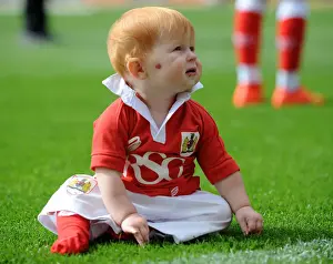 Bristol City V Doncaster Rovers Prints: Young Fan's Excitement at Bristol City vs Doncaster Rovers Match, September 13, 2014