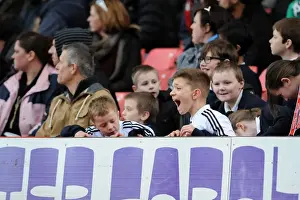 Bristol City V Gillingham Prints: Young Fan's Excitement at Bristol City vs Gillingham Football Match, Ashton Gate, 2014