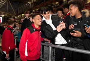 Young Fans Exciting Encounter with Frank Fielding and Zak Vyner of Bristol City at Ashton Gate