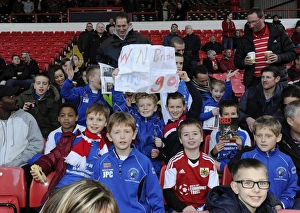 Bristol City V Gillingham Prints: Young Fans Home-Made Signs: Bristol City vs. Gillingham, 01-03-2014