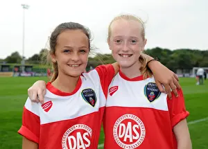 Manchester City Womens Prints: Young Fans Rally Behind Bristol Academy Women vs Manchester City Women at SGS Wise Campus (Women's Super League)