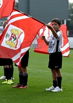 Images Dated 19th September 2015: Young Flag Bearers of Portishead Town FC at Bristol City vs Reading, 2015