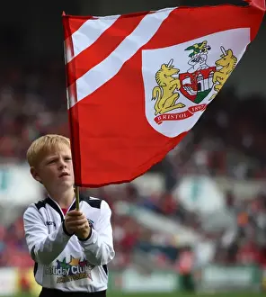Bristol City V Reading Prints: Young Flag Bearers of Portishead Town FC at Bristol City vs Reading, 2015
