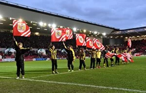 Images Dated 5th December 2015: Young Footballers of Trowbridge Town FC Honor Bristol City vs. Blackburn Rovers at Ashton Gate